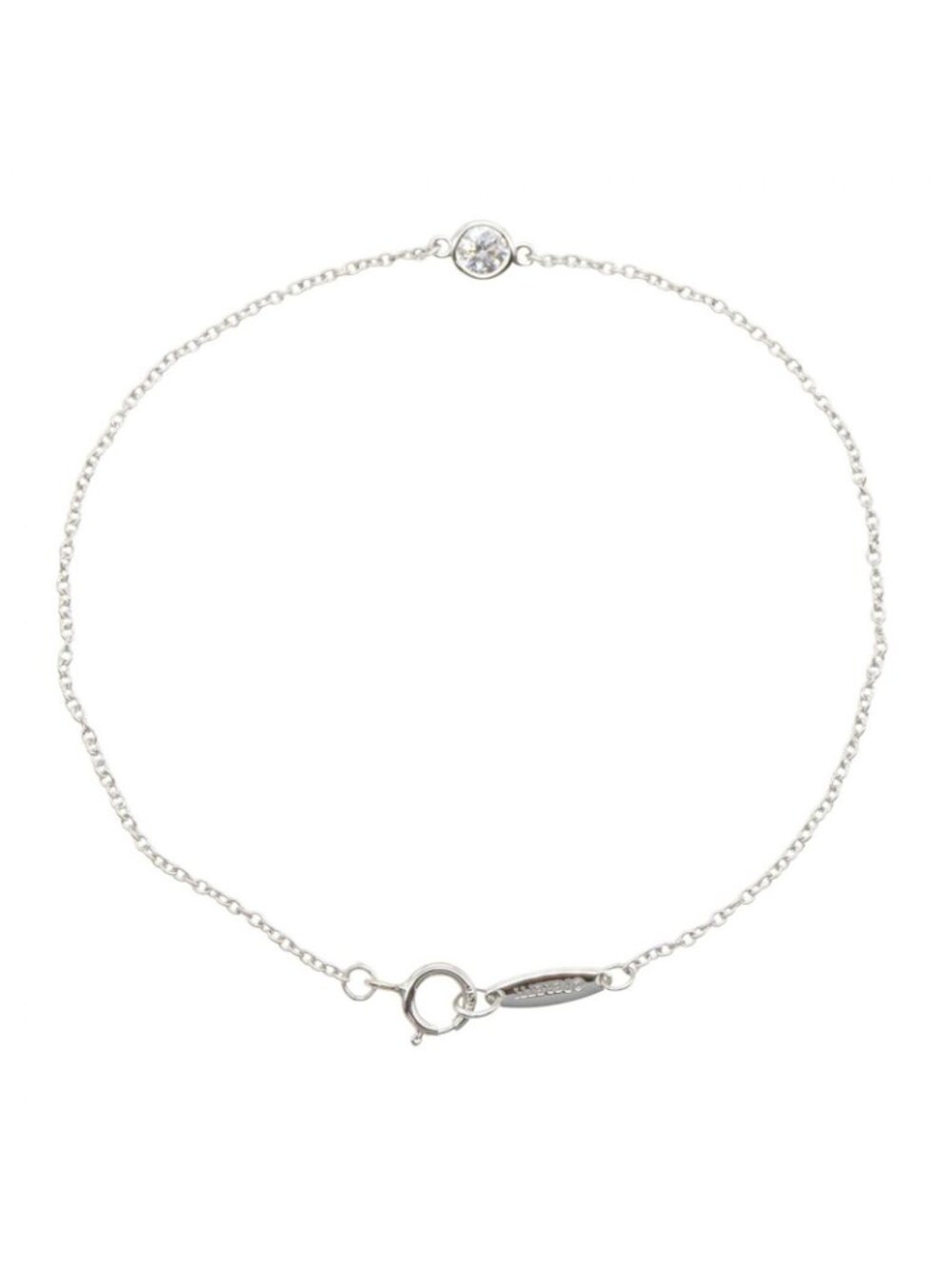 ★SOLD★ Tiffany & Co Bracelet by the Yard 17 cm Platinum Diamond - Picture 2 of 6